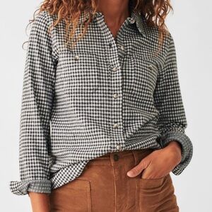 Faherty Legend Sweater shirt check XXS